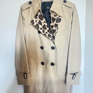 Coach leopard lapel trench coat BRAND NEW WITH TAGS